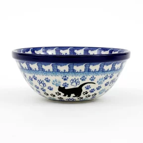 Miska ceramiczna 058 h-7,5cm <br> 1771X Czarny kot